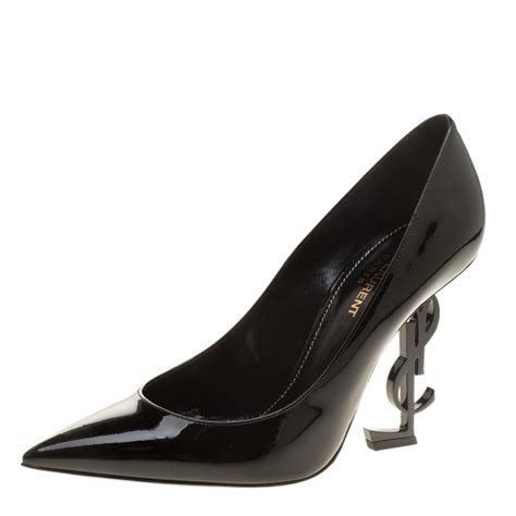 ysl black pointed toe heel|ysl pumps and heels.